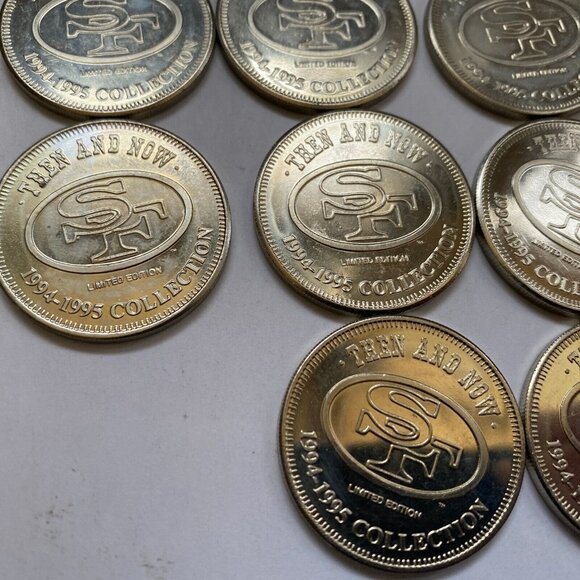 San Francisco 49ers then and now 1994-95 collectable coins 15 of 20 Lot #12 - Picture 6 of 12